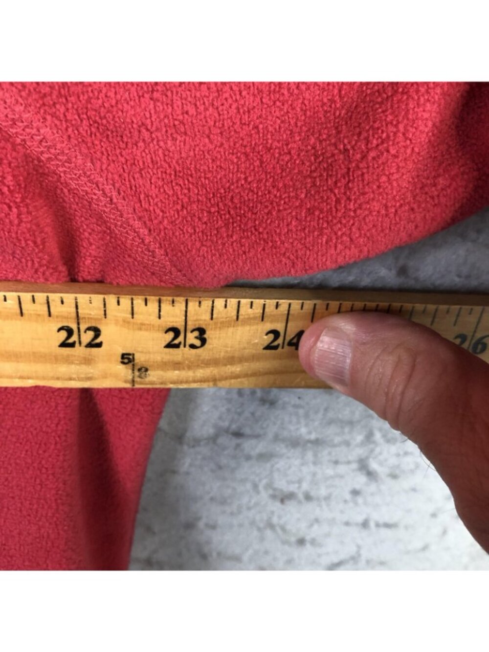 Lands' End Jacket Womens 1X Red Fleece Marinac WindCheck Zip Water Resistant - Picture 3 of 16